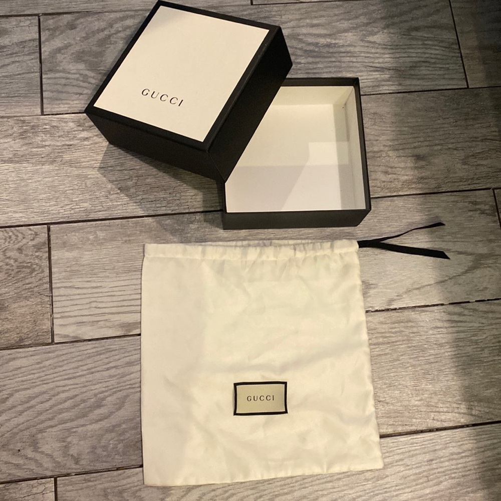 gucci box & bag